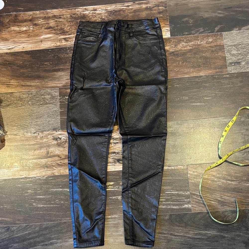 YMI Black Glitter Jeggings